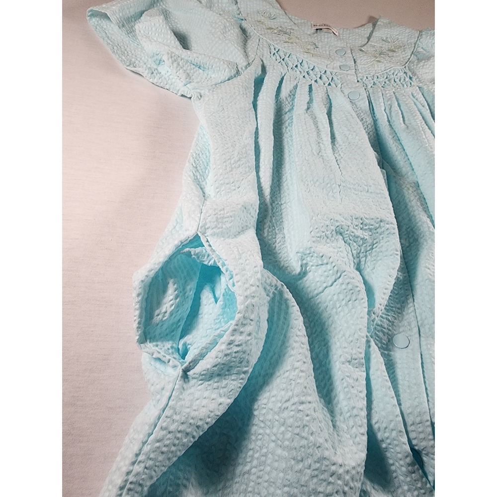 Miss Elaine Nightgown Midi Accessible Snap Front 2 Pack Size Large Grandma Core - Picture 6 of 13